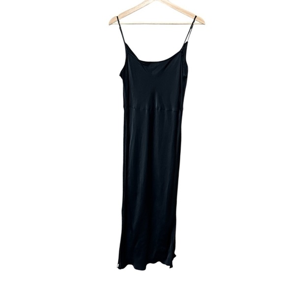 EUC - Anthropologie Elyse Slip Dress - Size L - Black - Picture 9 of 9